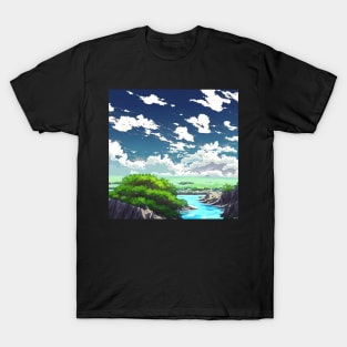 Anime Style Landscape T-Shirt